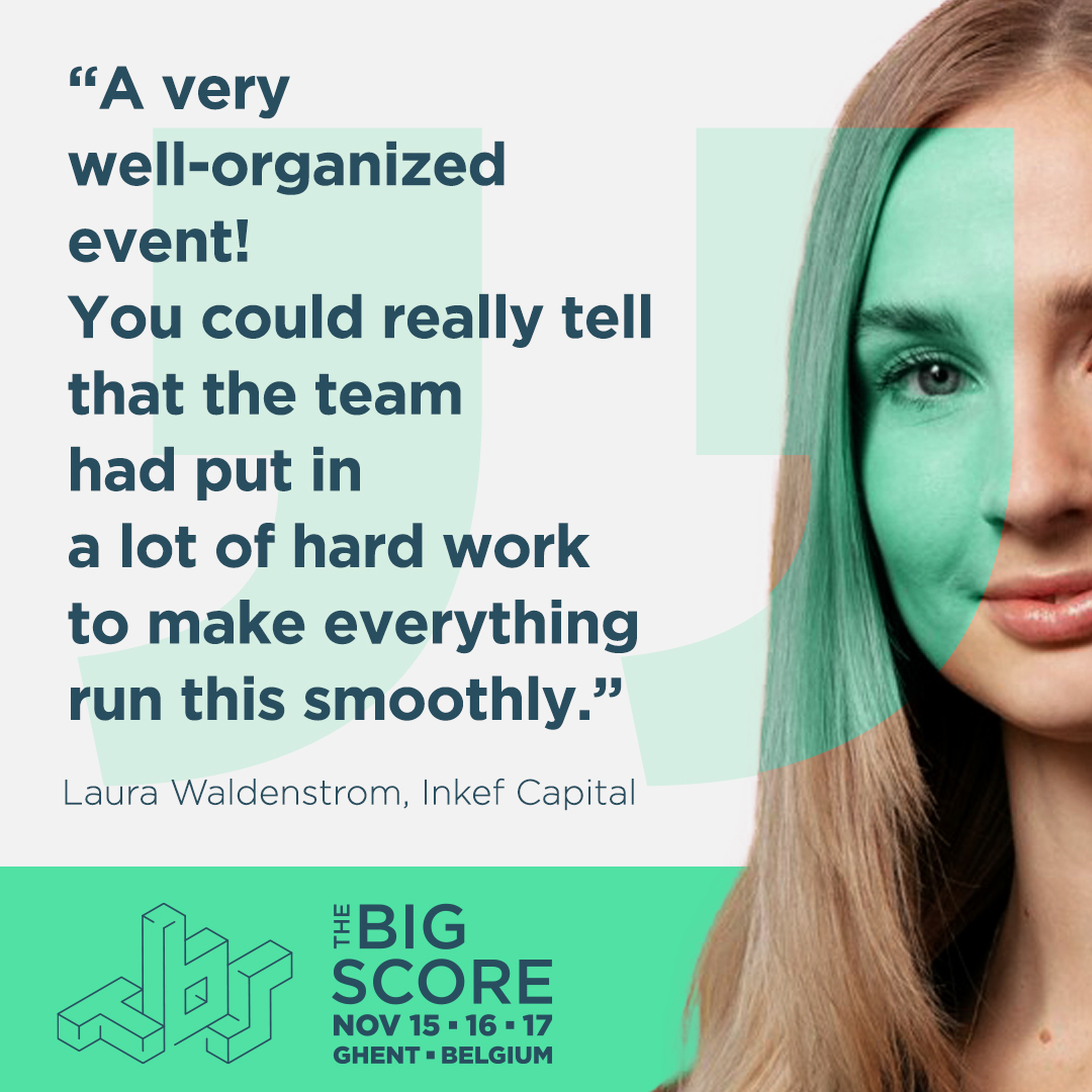Last year, The Big Score welcomed +500 attendees and facilitated 1500 live one-on-one meetings.
Don't miss your opportunity to score BIG! 
info &amp; tickets: thebigscore.eu
#vc #VCfunding #startups #scaleups #founders