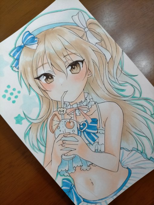 2022水着の愛里寿ちゃん
Boostおまけイラストになります。 