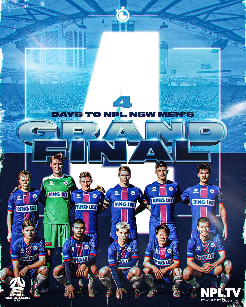 NPL New South Wales (@nplnsw) on Twitter photo Only four days left...After two consecutive extra time finals, <a href="/ManlyUnited/">Manly United FC</a> will be hoping fresh legs from a week off will make all the difference for this weekend's #NPLNSW Men's Grand Final against <a href="/BlacktownCityFC/">Blacktown City FC</a>. Tickets now available - bit.ly/3K2erPz🏆 Only four days left...After two consecutive extra time finals, <a href="/ManlyUnited/">Manly United FC</a> will be hoping fresh legs from a week off will make all the difference for this weekend's #NPLNSW Men's Grand Final against <a href="/BlacktownCityFC/">Blacktown City FC</a>. Tickets now available - bit.ly/3K2erPz🏆