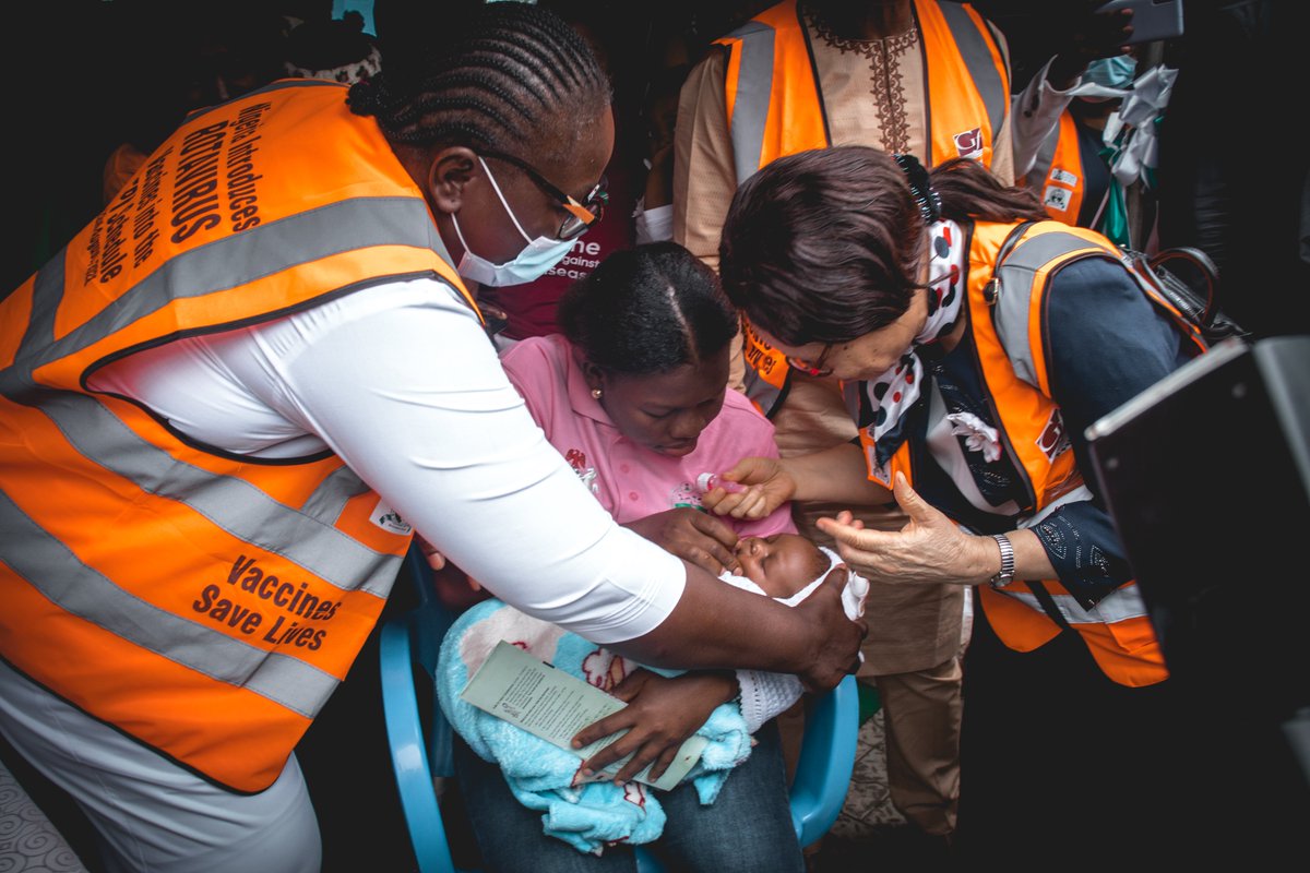 BANigeria's tweet photo. Photos from the flag-off of the 2022 #AfricanVaccinationWeek. 

At the event, the #RotaVirusVaccine was launched in Nigeria. The Rotavirus vaccine protects against rotavirus infections, the leading cause of severe diarrhea among young children.

#AVWNG
#AVW2022 https://t.co/w7TAsxwhQf