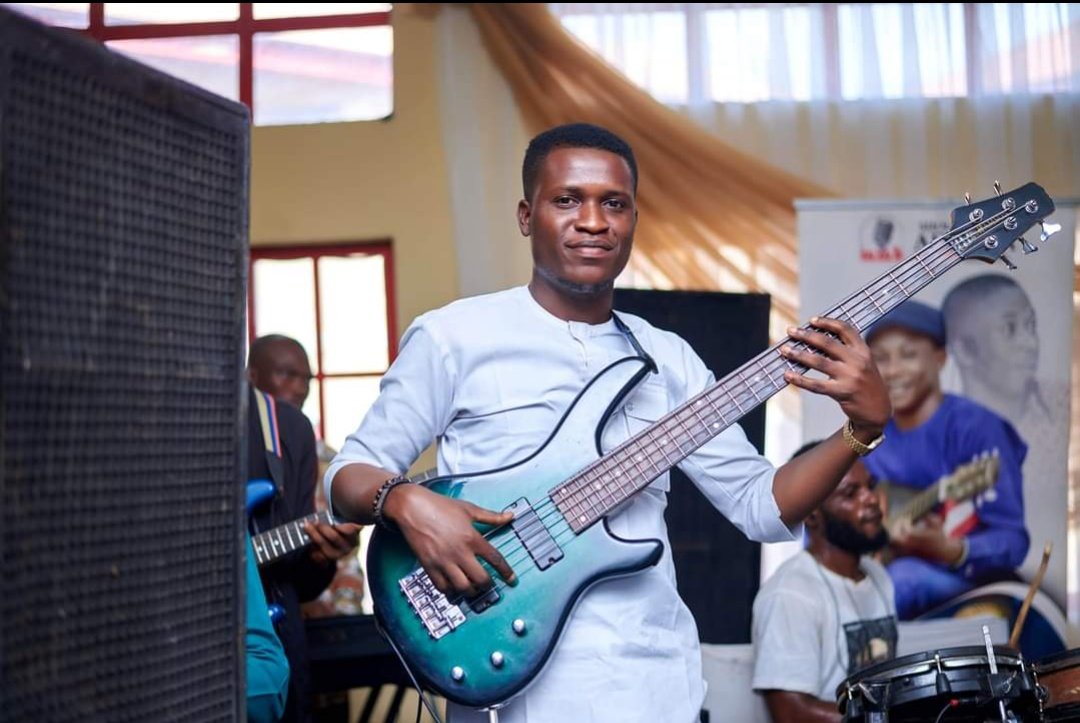 The guitar is just an instrument with a musician like you. You give life to it. Happy birthday my favourite guitarist in the world.
Today,  all the entire Members of ( Omega Melody Brother's Band) pay tribute to a person who one day will be a legendary bassist