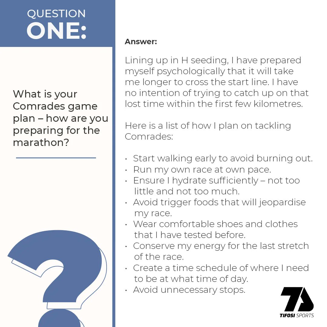 TifosiSports's tweet photo. We caught up with another amazing athlete and On Ambassador, @RethabileMongae, who be owning the course in the Cloudstratus at this year’s @ComradesMarathon! 💪 🏃♂️
Check out the graphic below to find out how Rethabile is getting race day-ready! 😊
#Comrades2022 https://t.co/Zjpb3WhMnF
