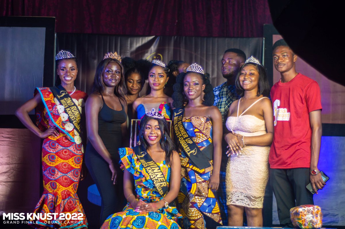 mr_ashie's tweet photo. Last Saturday 20th August 2022 KNUST OBUASI CAMPUS experienced one of the best and most Spectacular Pageantry on campus under my leadership, MISS KNUST 22”

@mr_ashie @VOICE_of_KNUST @ObuasiSrc @Knust_obc_media @src_parliament @lnugsknust @KNUSTGH https://t.co/2S6Q58eHUZ