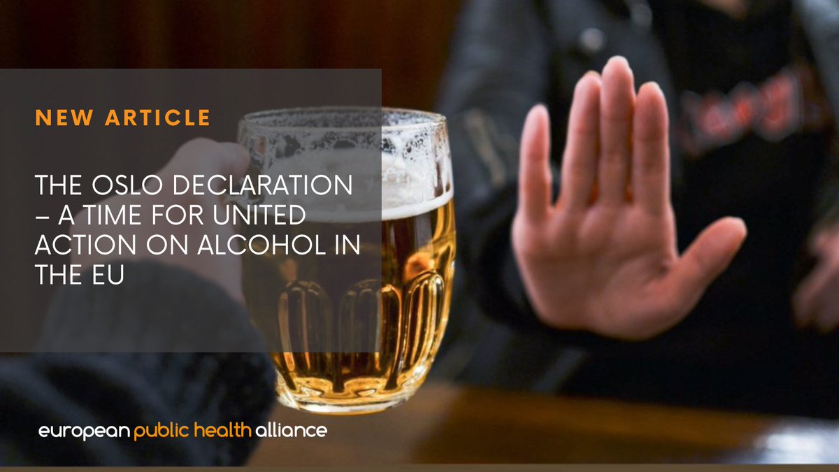 EPHA_EU's tweet photo. 🇪🇺 is the heaviest alcohol-consuming region in the 🌍, &amp; the burden of alcohol-related harm is enormous.
We fully support the aspirations in the #OsloDeclaration to reduce #alcoholharm in an evidence-based manner via high-impact alcohol policy solutions. 

https://t.co/dBwBLY2uZC https://t.co/Ksc6XbO0ss
