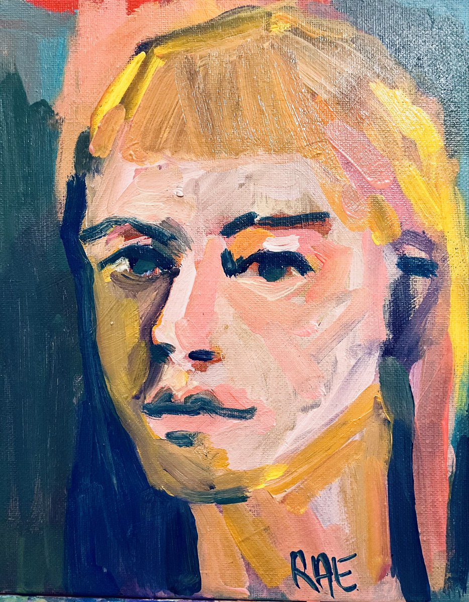 I hate acrylic paint, it’s so shiny and glarey! But new art work done. #portraitpainting #portrait #art #acrylicpaint