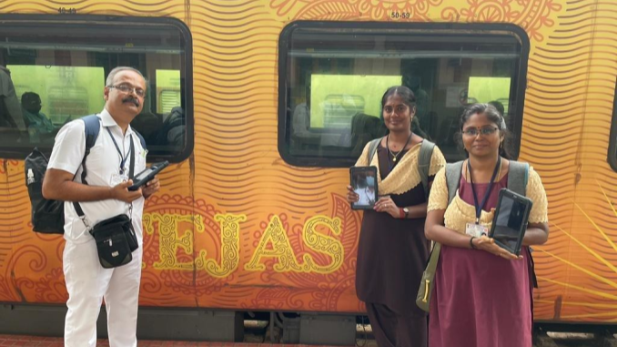RailAnalysis's tweet photo. Southern Railway deploys approx. 800 Hand Held Terminals for on-board ticket checking
Read more...https://t.co/iL70Yv2Hmf
#southernrailway #indianrailways #railway #electrical #infrastructure #ticketing #stations #construction #bridges #tunnels #technology #handheldterminals https://t.co/sR1fF5g7eV