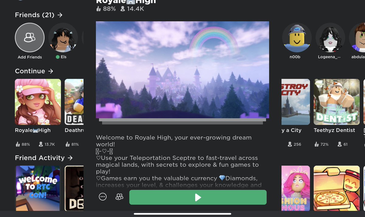 ROYALE HIGH IS ON ITS DESTH POINT