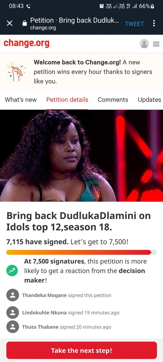 NondumisoNkosii's tweet photo. "Some breakthrough they come in a form of rejection, pay attention and be greatful"

Thank you mzansi. Even if this doesn't make It through but I'm a winner because of your love and support. And my talent is valid because of you ❤️🥺🙏.

#IdolsSA  #DudluKaDlamini https://t.co/7m8GnprPVH