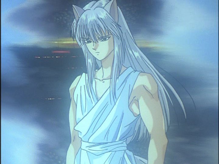 Male characters with long white hair can get it.