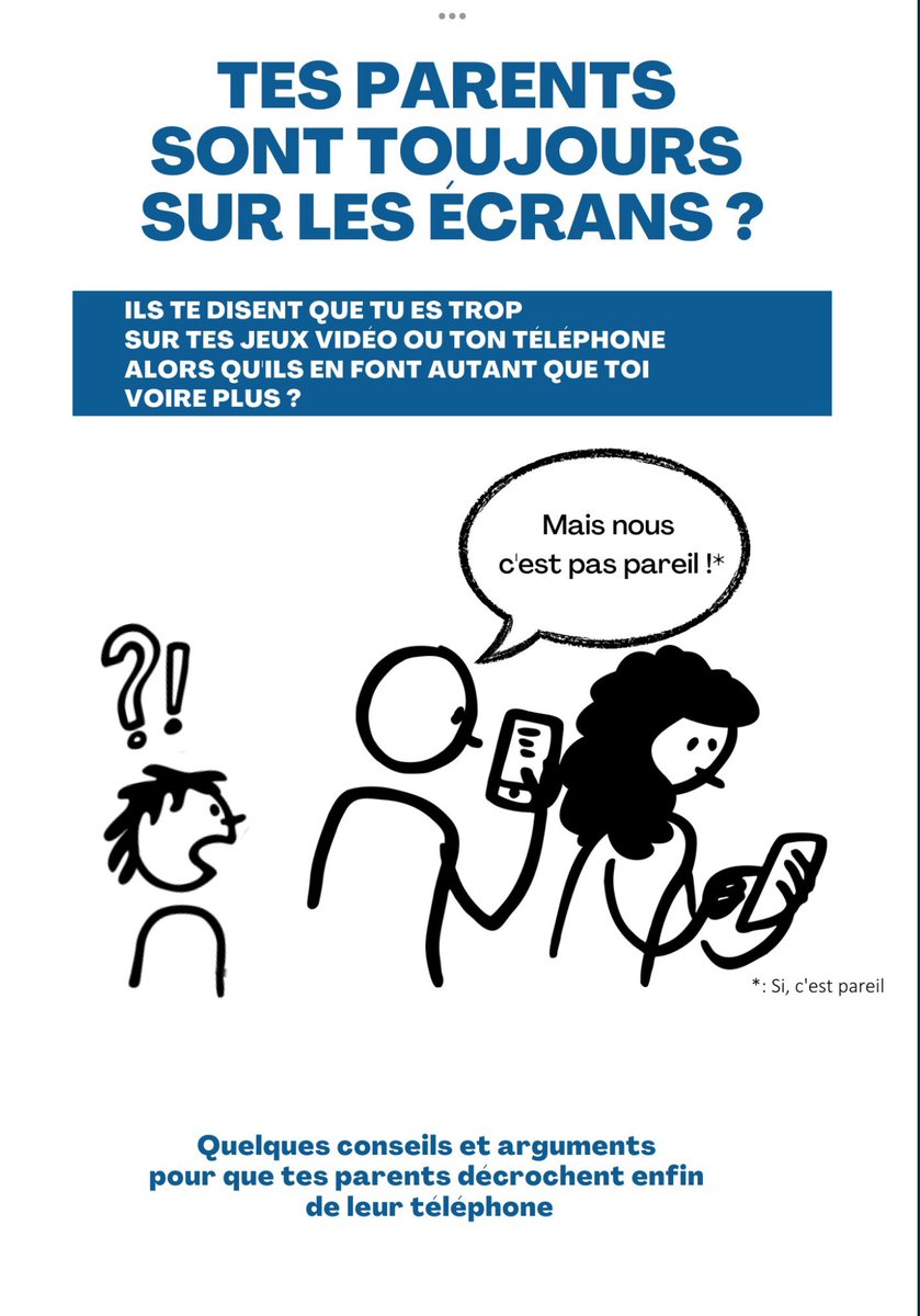 jmlebaut's tweet photo. Aider les adolescent.e.s à éduquer leurs parents dans leur usage des smartphones : savoureuse EMI renversée par @profnumerique dans @cafepedagogique https://t.co/U7yrqmmSzS https://t.co/xFIoN8nB2B