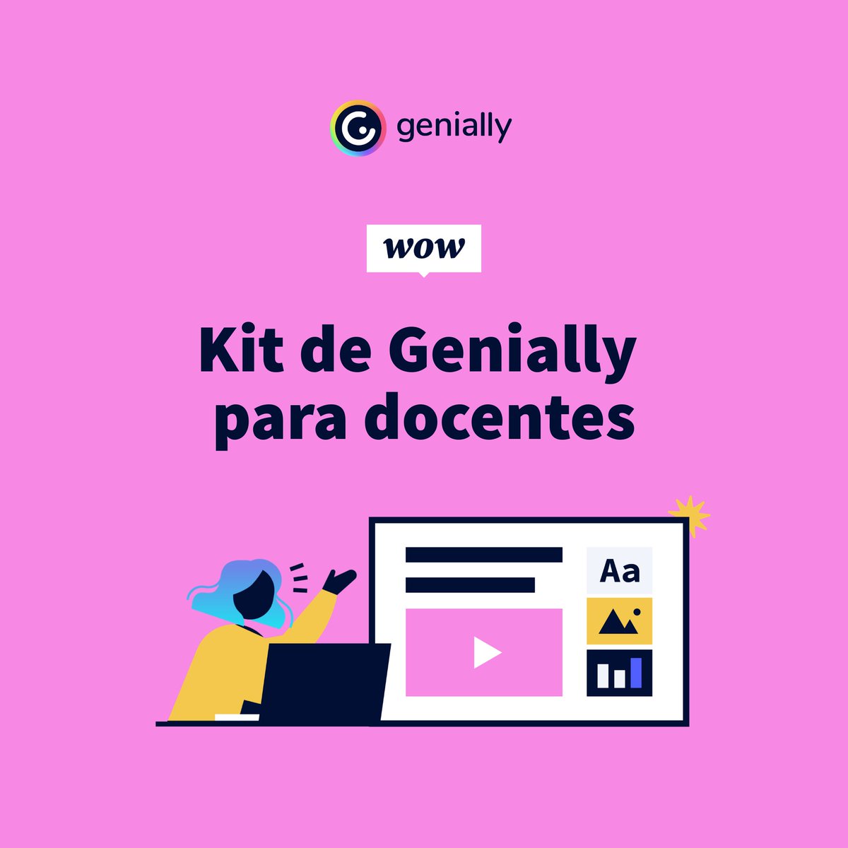🎉¡Presentamos el kit de Genially para docentes más valioso que hemos creado hasta ahora! Contiene plantillas, recursos que puedes reutilizar e ideas sobre cómo utilizar tus geniallys en tu clase. ¡Guárdalo y úsalo durante el curso! #KitDocenteGenially ⬇️
view.genial.ly/62e912a13a28d0…