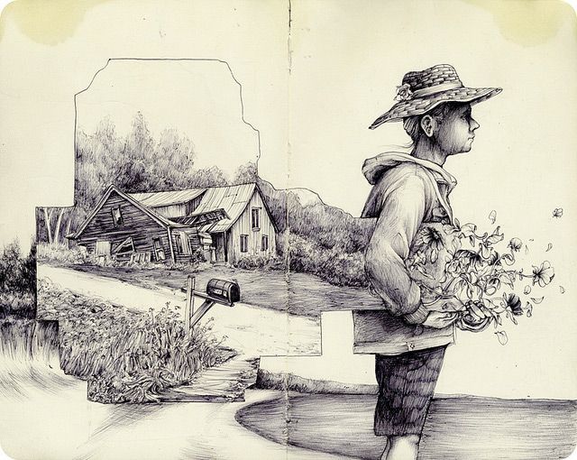 Needsomedreams's tweet photo. Coup de foudre du jour: Pat Perry, artiste voyageur américain. Ses illustrations et ses carnets de voyage nous plongent dans un univers réaliste, angoissé et poétique, emprunt de nature et d’imaginaire.
#art #PatPerry https://t.co/DC5yWHBTKm