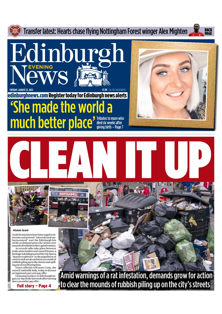 edinburghpaper's tweet image. Good morning Edinburgh, here is today's @edinburghpaper front page #buyapaper