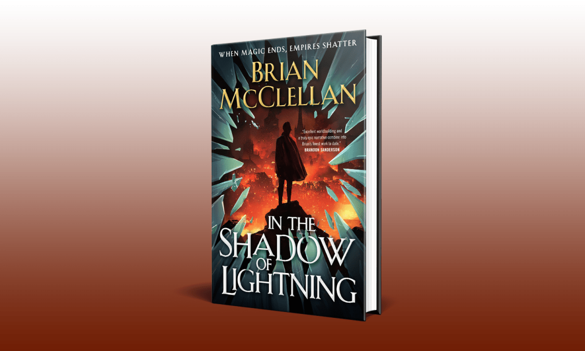 AmberKmuse's tweet photo. Slowly working my way through #BrianMcClellan's new book.  Having so much fun reading this one,  i went and bought his whole Powder Mage series. https://t.co/ZkTicuLPZz