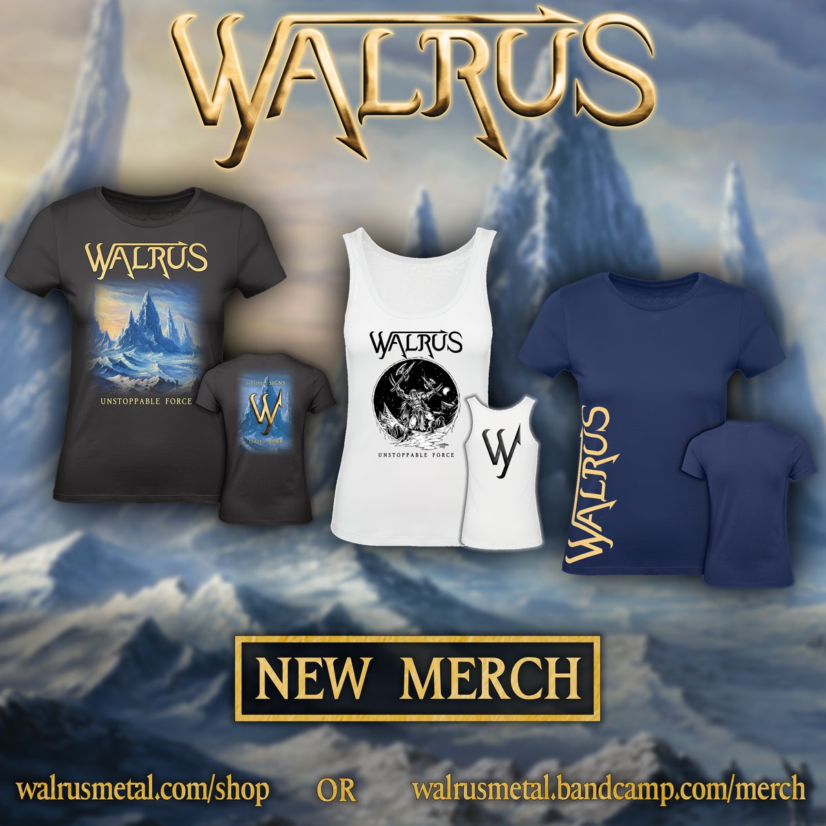 WalrusMetal's tweet photo. Those present at our concert on June 3rd, are already wearing them proudly.
They are now available worldwide in our shop !
-------------------------------
https://t.co/cn1HmiZob7
https://t.co/2kvpMKW1o2 https://t.co/tWudsoyAEZ