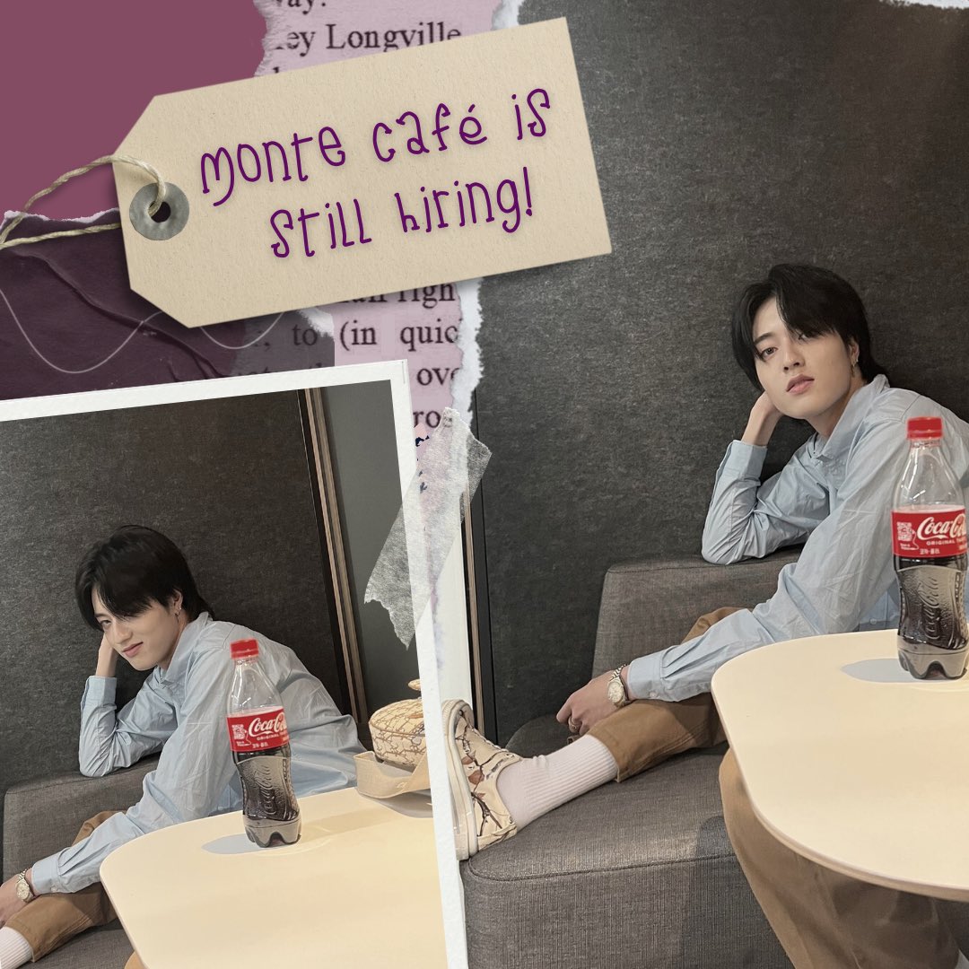sonidreifts's tweet image. ⠀⠀ 
 𖠚‌ MONTE CAFE.⠀

Monte Café, a friendly coffee shop, is still hiring! My name is Drei, and I’m encouraging you to join our Café. You will be welcomed with open arms by our family, so please do not hesitate to fill out the form below. See you soon!
⠀⠀