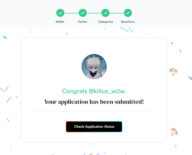 killua_w0w's tweet photo. Just submitted 🥰 @y00tsNFT . https://t.co/AUgKSpCyfs