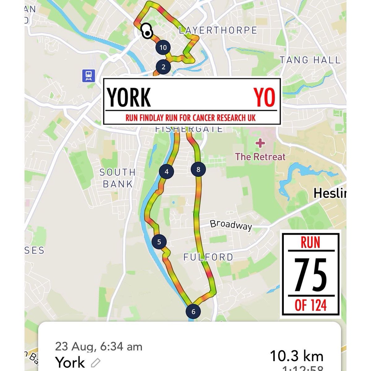 RunFindlayRun's tweet image. Run 75 of 124  #RunFindlayRun for @CR_UK in every postcode UK. 

Early morning run in #York before work such a visually pleasing on the eye city full of amazing building and #Shambles great way to start the day.  

#running #run #runner #runningmotivation
#runners