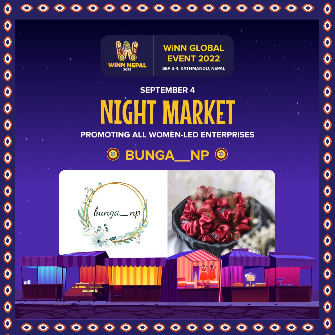 WinnNepal's tweet photo. Bunga locally produces scrunchies and hair accessories that are women led and women made. Bunga has a wide variety of affordable but excruciating products for your hair care and for your style. We incorporate zero wastage and paper packaging into our products.

#winn2022 #bunga https://t.co/QvVg9MTGSe
