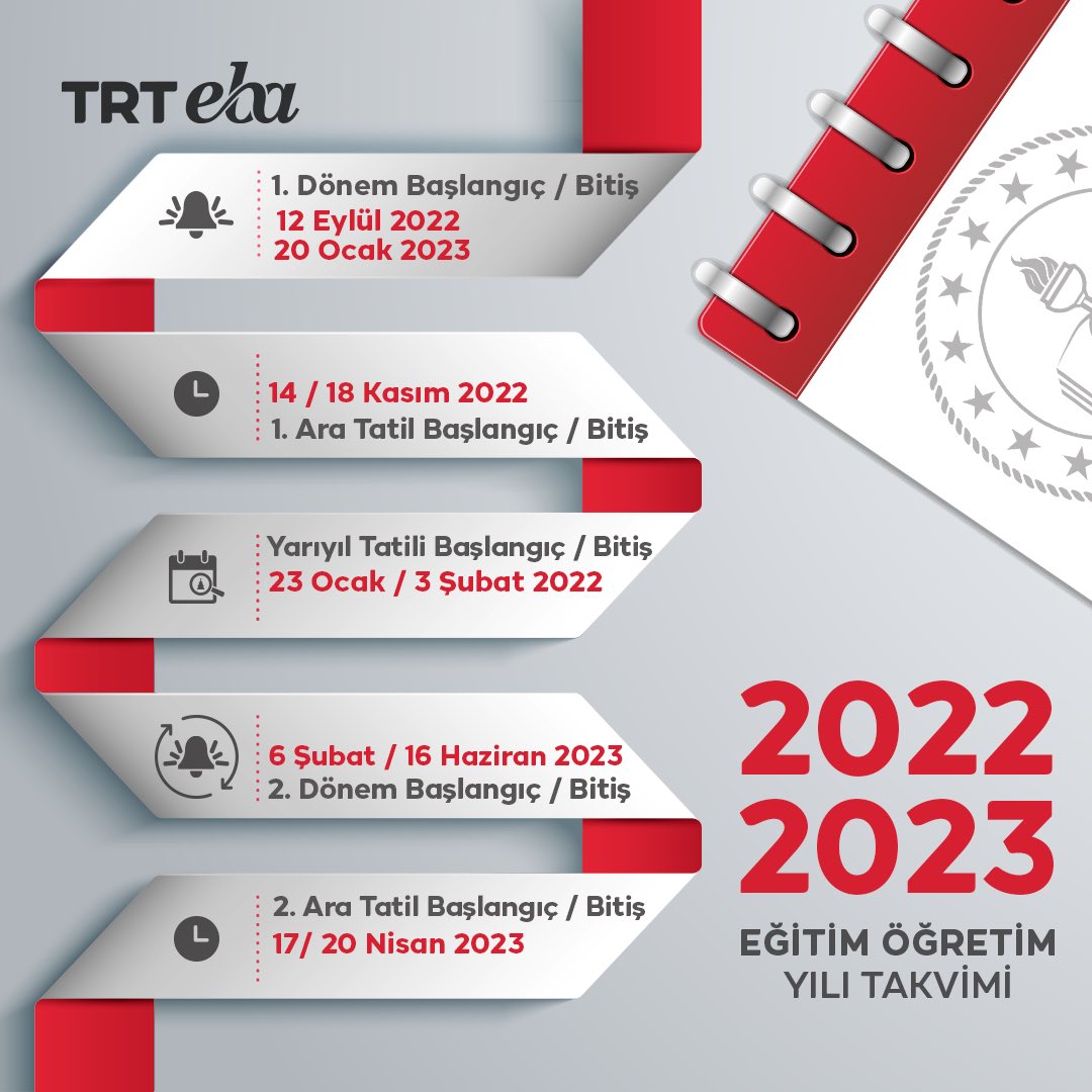 istanbulilmem's tweet photo. 🗓️2022-2023 Eğitim-Öğretim Yılı Takvimi

@tcmeb @memleventyazici https://t.co/iVjJ7Y613Z