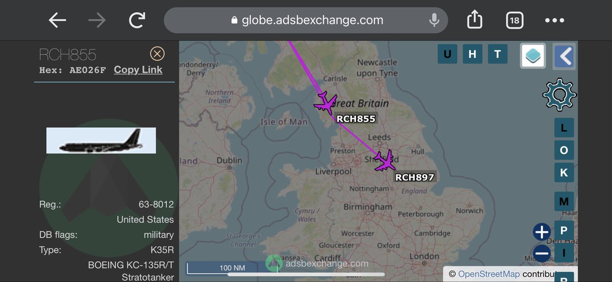 TheSnoopySnoop's tweet photo. Pair of KC-135’s #RCH855 &amp; #RCH897 arriving from Beale AFB #haveglass #AvGeek #milair #planespotting https://t.co/il5msX3TnU