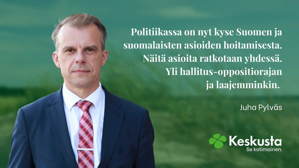 ”Nyt ei ole puolue- saati vaalipolitikoinnin aika. Sen sijaan pitäisi kiireellä istua yhdessä alas ratkomaan näitä asioita. Yli hallitus-oppositiorajan ja laajemminkin. Sopimaan tai ainakin yrittämään.” - <a href="/pylvas_juha/">Juha Pylväs</a>