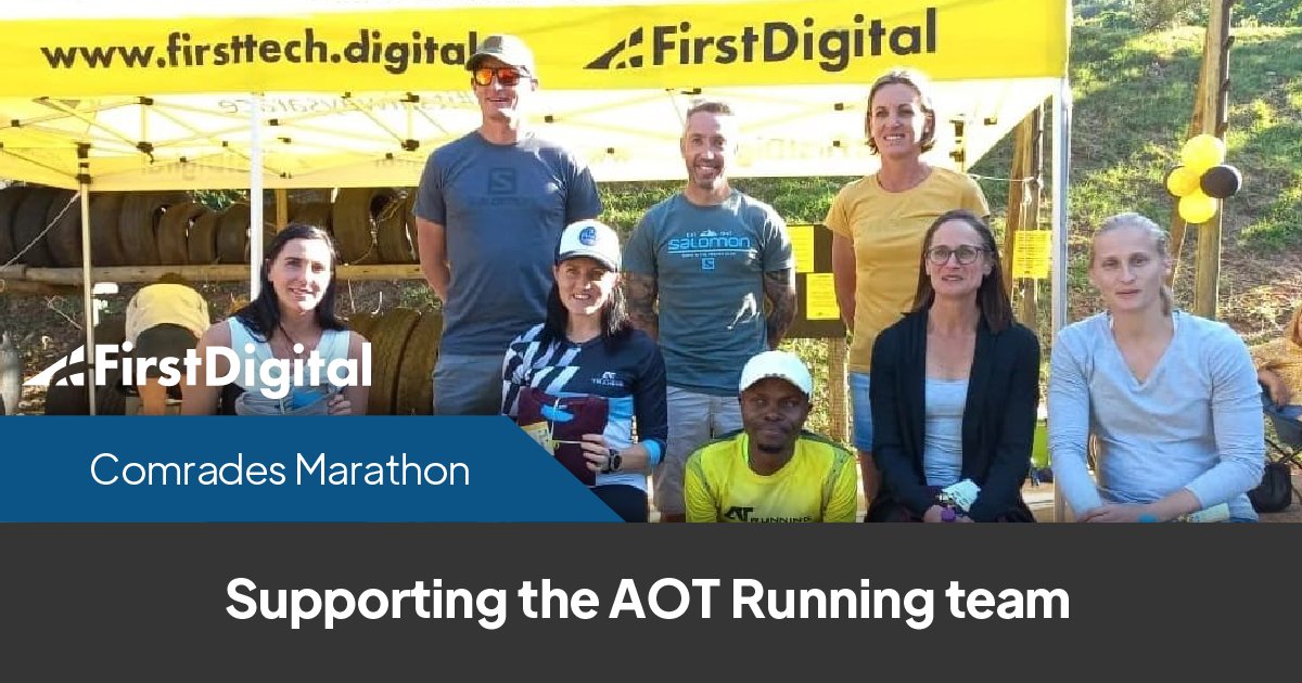 FirstTecDigital's tweet image. First Technology Digital is a proud sponsor of the AOT Running Club. Wishing them all the best at the Comrades Marathon this weekend.
#comradesmarathon #comrades