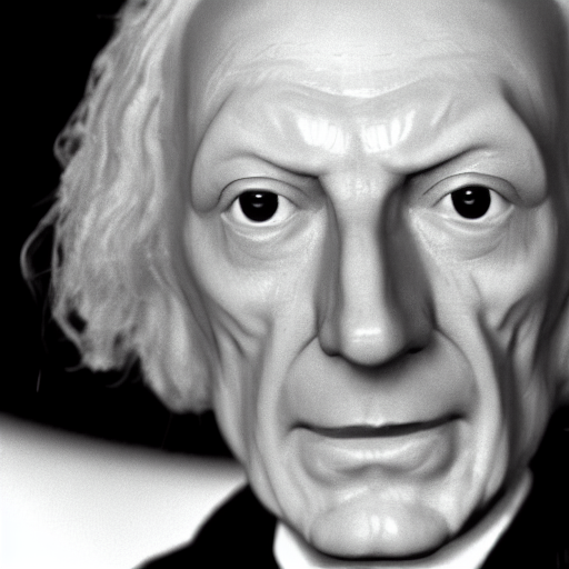 DeepHomage's tweet image. The just-released #stablediffusion 1.4 weights did a bit better imagining William Hartnell as the First Doctor (@bbcdoctorwho)·