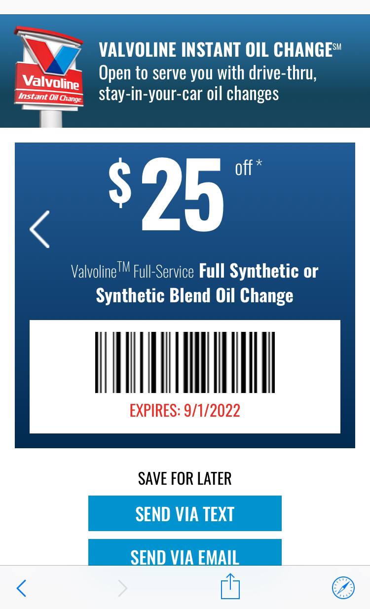 Best 19.99 Valvoline Oil Change Coupon 2022 valvoline19 99 X