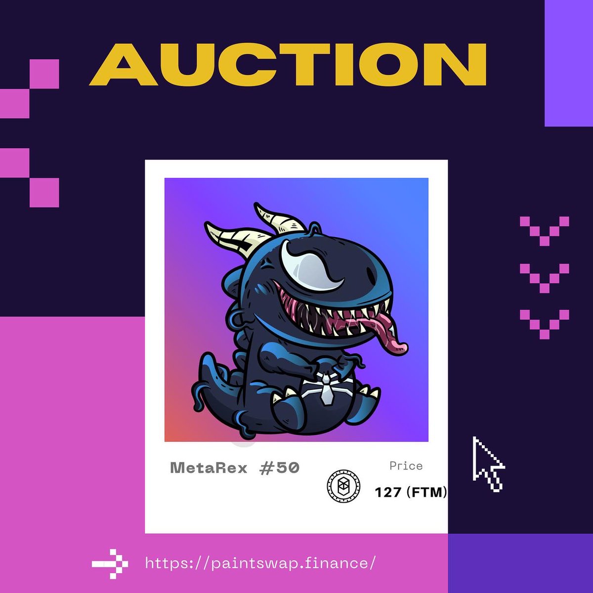 jubaagoshop's tweet photo. 10 Mins Left….Make A Offer
@MetaRex_NFT 

#NFTCollection #NFTshill #NFTs #NFTGiveaway https://t.co/6AQKC07eM3
