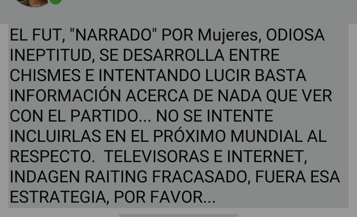 Alberto27432748's tweet photo. A toda afición respetable:
A Directivos de foto ball:
A televisoras:
Al buen gusto:
A todas las mujeres honorables y a sus honorables actividades, propias de éllas !!!!! https://t.co/XaYE1Ujk92