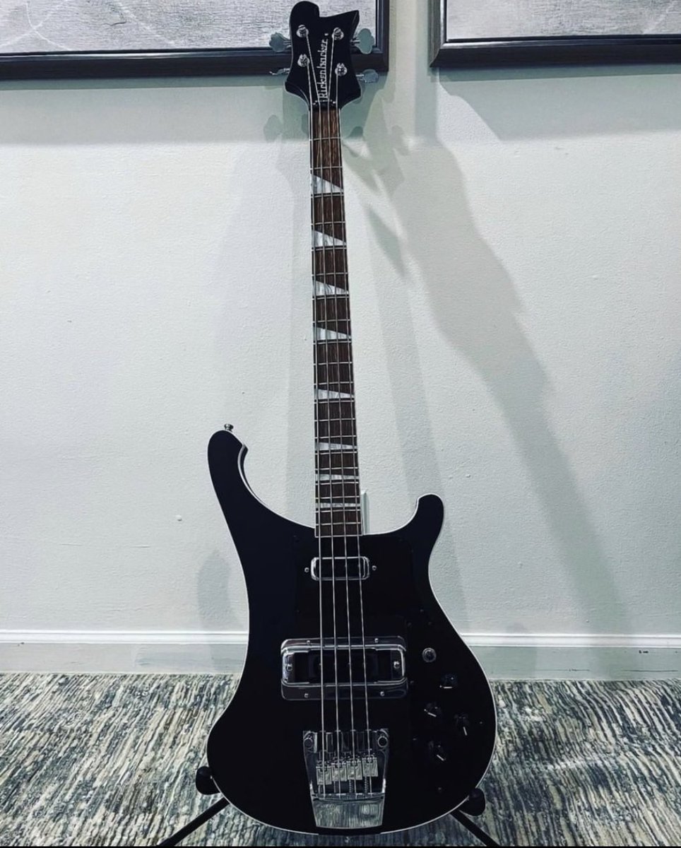 A Rickenbacker 4003 modded all-black Bass. <a href="/andyrobbinsbass/">Andy Robbins</a>