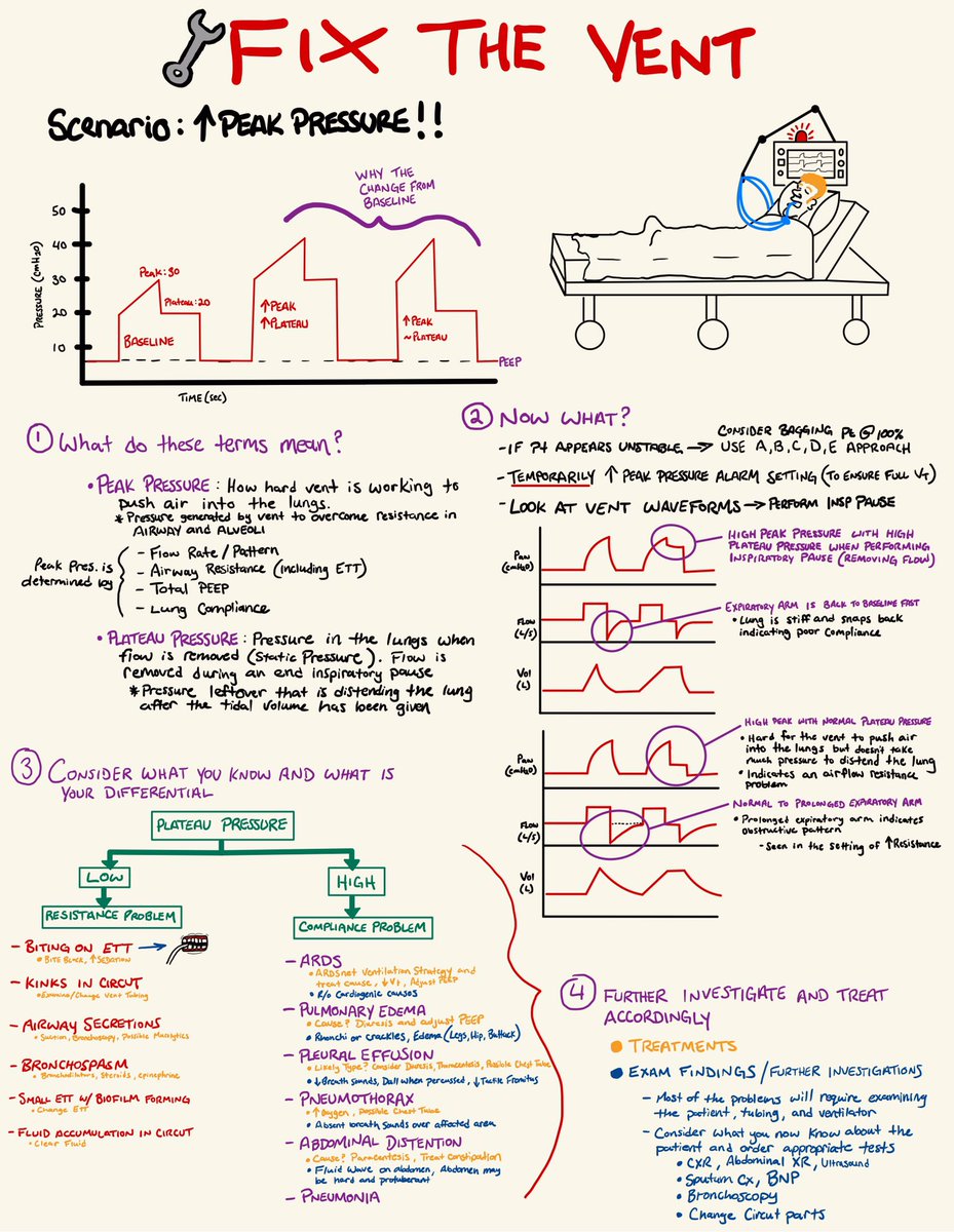 BrownJHM's tweet image. Fix the vent @CritCultivation #BJHM #MedEd #FOAMed #CriticalCare #Medtwitter #anesthesia #ventilation #TipsForNewDocs