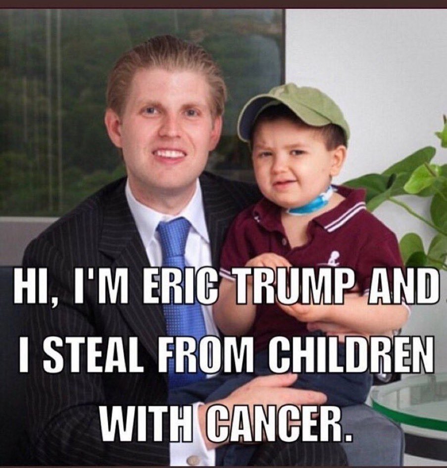 MooPoint91's tweet photo. @RonFilipkowski I canโt wait until we never have to hear any Trump voices again ๐ #ShutUpEric https://t.co/QtSEgUuyR6