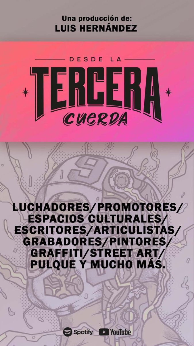 desdela3cuerda's tweet photo. Agradezco a quienes escucharon la 7a temporada del #DL3C y a los invitados #PamelaReyes #AmauryChavez, #RaisySenois, #PepeAldape @ivanniamoreno, #AbelGuerreo, @CondeAlexRudo, #MarcoMoreno de @LUCHALIBREIWRG, #CarlosZerpa, #SaikoResendiz, @kcidis, #Sekta y @alvamarquina
🎧🎤🤼♂️🙌 https://t.co/lyw0EnLi5P