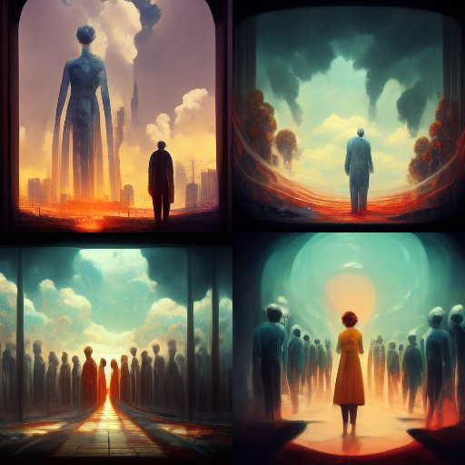 A1bar's tweet photo. @GranMisterioVM Muy interesante la manera en la que está inteligencia representa las cosas. Yo le puse que imaginara el último día de la humanidad y las imágenes me sorprendieron. https://t.co/ud0WzpxKCy