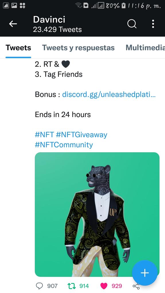 criptoyaja's tweet photo. @prctiu @davincifn_ Done🙏🏾💕 https://t.co/fGUJub6U8I