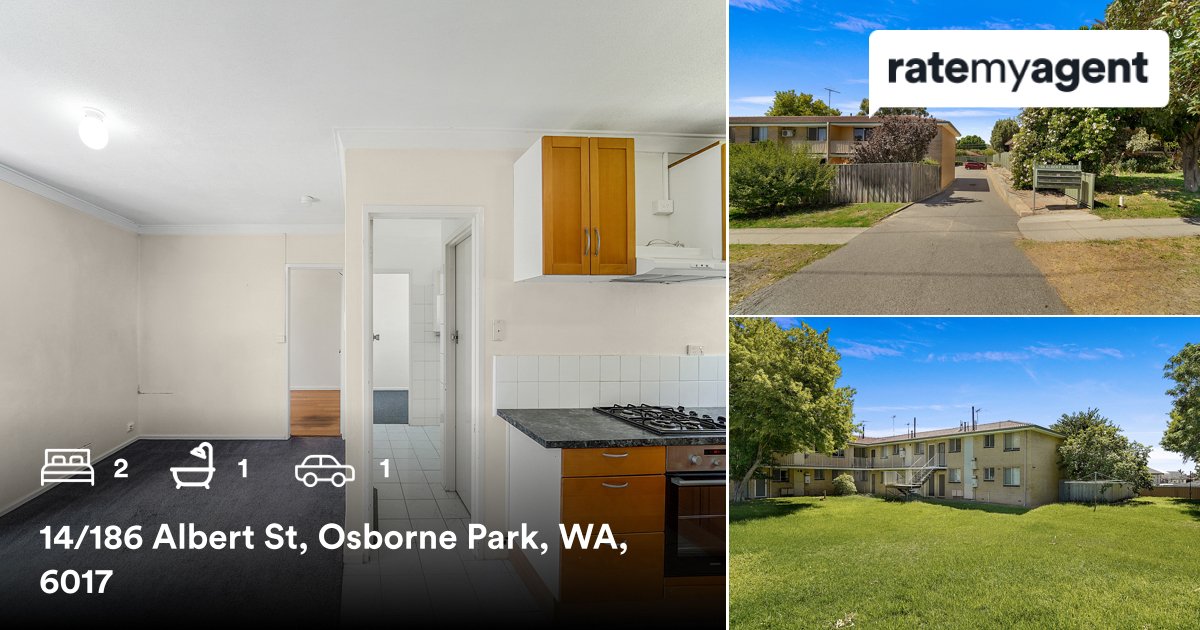 coreyadamson's tweet photo. 🛌 2 🛀 1 🚘 1
📍 14/186 Albert St, Osborne Park, WA, 6017

My latest sale on #RateMyAgent
https://t.co/sC7ptEiiEJ https://t.co/0ESQ4YOIK9