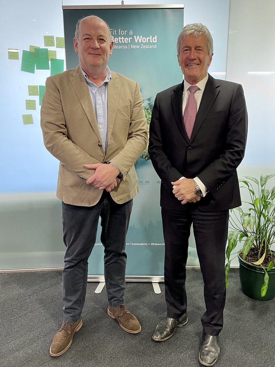Farewell to Ireland’s first Ambassador to New Zealand, <a href="/PeterRyanEire/">PeterRyanIreland</a>. Thanks for adding rocket fuel to New Zealand’s relationship with the Emerald Isle (but let’s not talk about the rugby). We wish you all the best. 🇮🇪☘️🇳🇿 #ireland