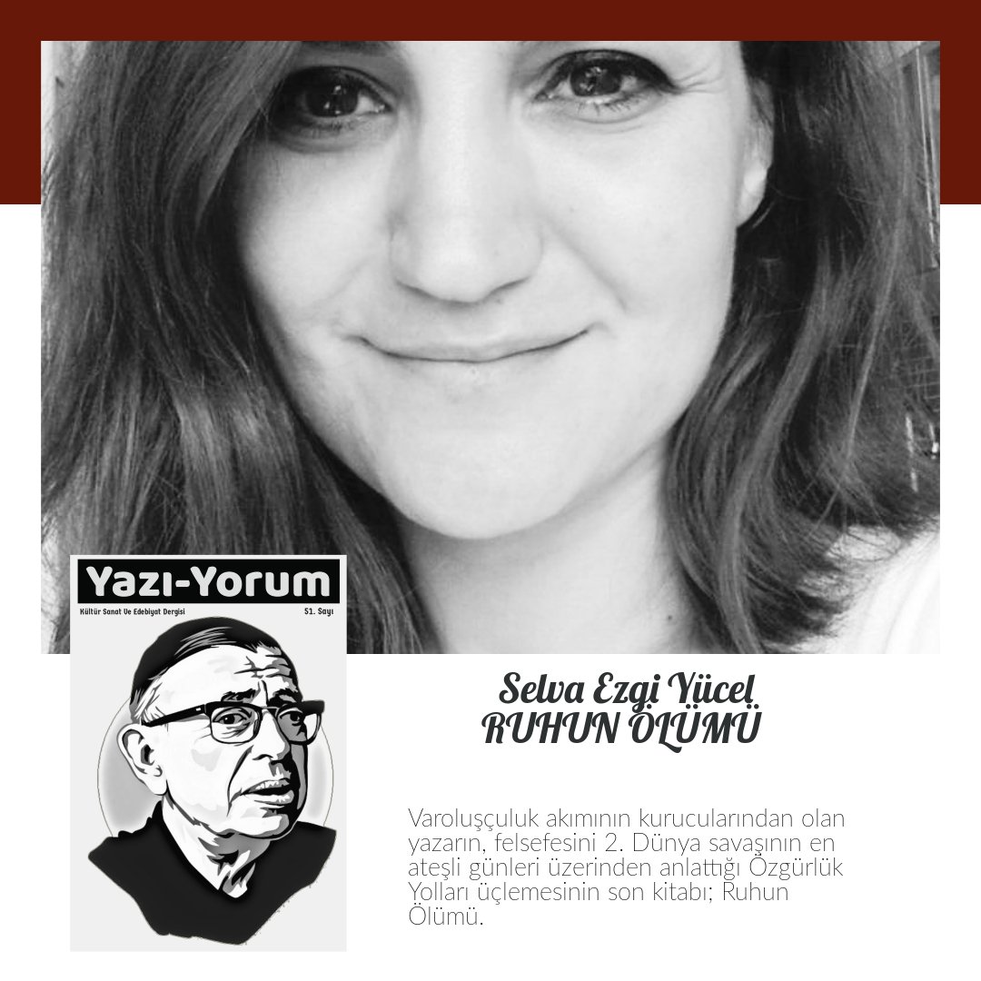 YazYorum15's tweet photo. Selva Ezgi Yücel inceledi "Ruhun Ölümü" 51. Sayıda. Dergiyi pdf formatında ücretsiz indirebilirsiniz. 
https://t.co/HZqU9SrE2w https://t.co/Nkd0S5rQQ2