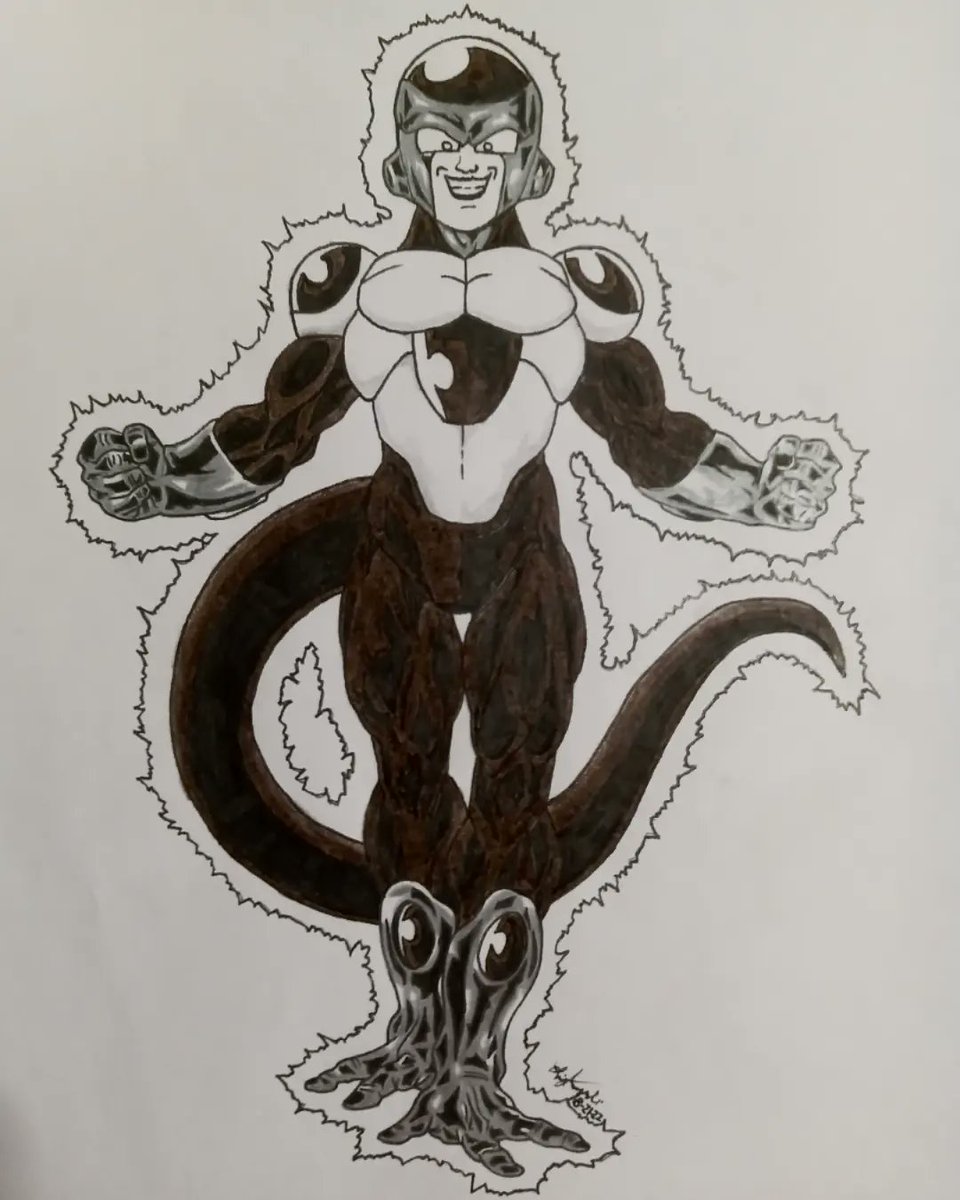 LuigiDraws214's tweet photo. BLACK FRIEZA 😁 NEW TRANSFORMATION DRAWN BY ME🔥 Pencil, Detail Marker and Color Pencils 
#BlackFrieza #Frieza #DBSManga #DragonBallZ #DragonBall #DragonBallSuper #DragonBallSuperSuperHero #DragonBallAF #DragonBallGt #Goku #Vegeta #UltraEgo #UltraInstinct #Manga #MangaDrawing https://t.co/LYgeb9WJ1g