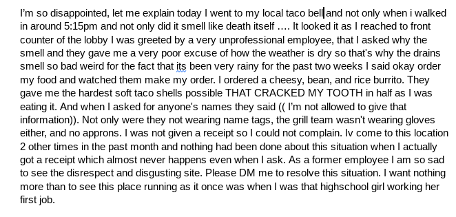 iammax1900's tweet photo. @tacobell  #tacobell #disgusting #disappointed #FoodieBeauty #Food #foodblogger #FastFood #bad #Trending https://t.co/GzbR5IoAYQ