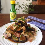 是非暑い日の食卓に!レモンでさっぱり「ナスと豚肉のレモン醤油だれ」。