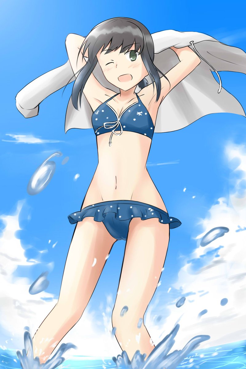 吹雪(艦隊これくしょん) 「#みなさん去年の今頃はどんな絵描いてましたか近い日だとビキニブッキー 」|泉水すばる 神戸かわさき、c102予定のイラスト