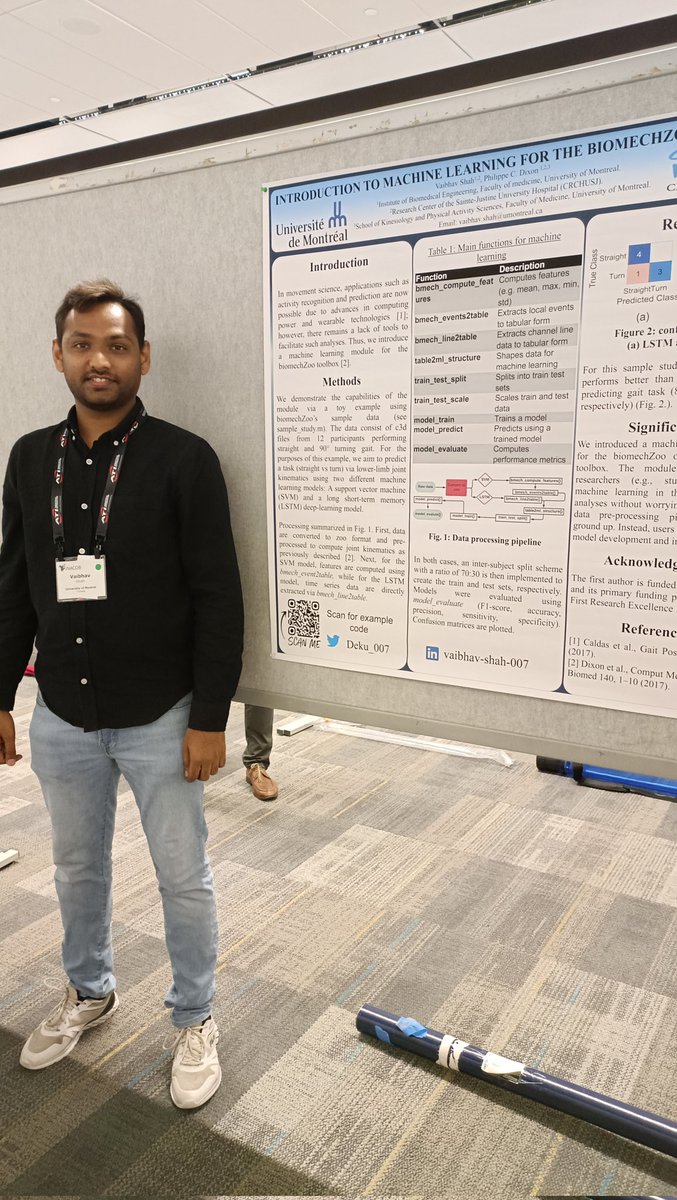 Deku007's tweet image. 1st in-person conference! Introducing machine learning capabilities of Biomechzoo! #NACOB #biomechzoo #MachineLearning