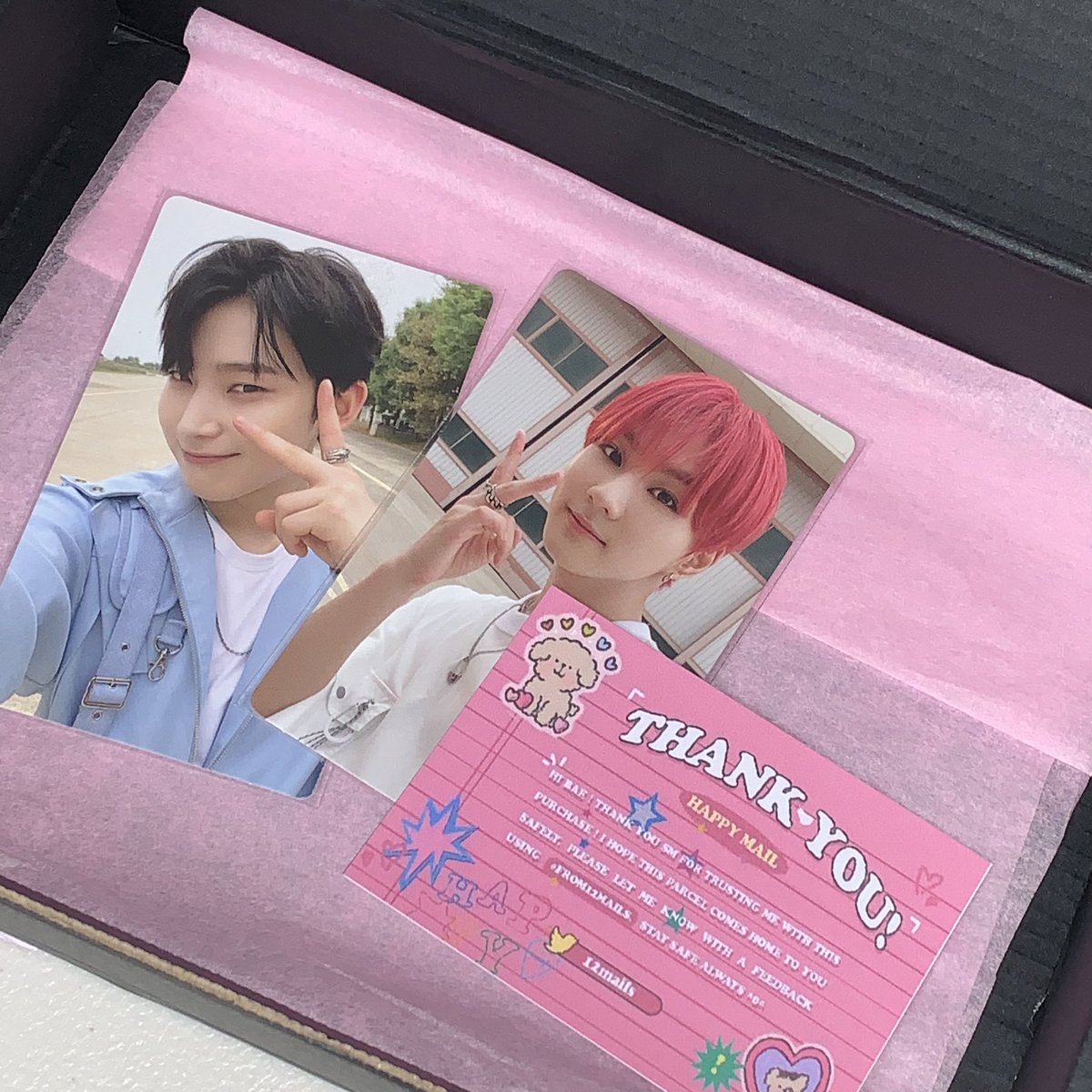viorwrld's tweet photo. [ 💌 ] you’ve got a mail ! 

- ୨୧ hi @12mails ~
… thank you so much for packing these well till next time, stay safe din ! 💞 ( sorry for the late feedback TT )

... #from12mails https://t.co/URSmMubIbP