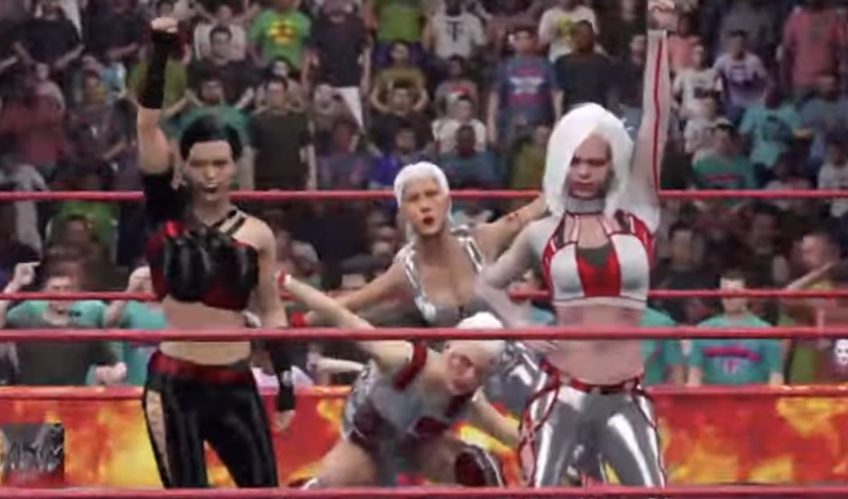 DemonRobby's tweet photo. @SinnersRising are the first squad to give @UndisputedElite there first lost in a 8 women tag match but during the match all members went to war with each other meaning this rivalry isn’t over yet but will continue https://t.co/tzDfVbWJod