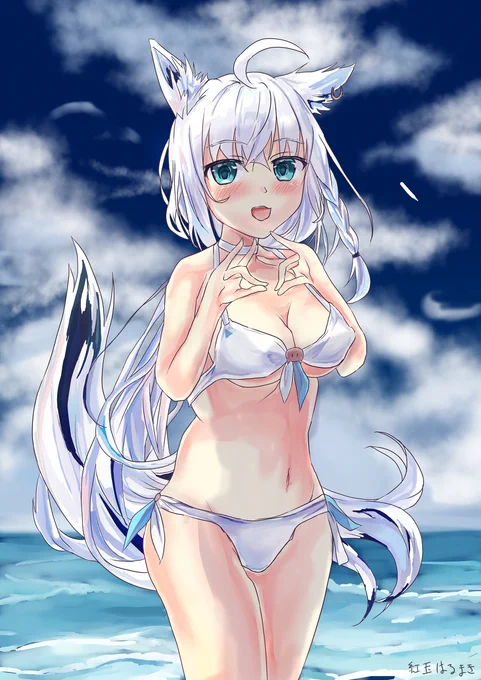 8月も後半になってきたので水着絵をアップ❣ 