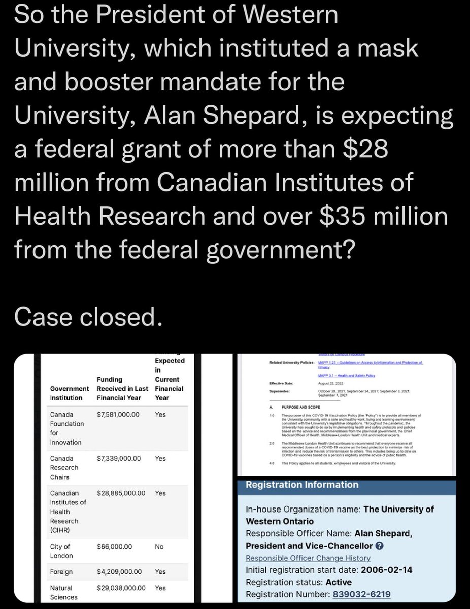 OdessaOrlewicz's tweet photo. This would be why Western University ignored the CDC's latest advice that the vaxxed and unvaxxed have zero difference and should be treated exactly the same. It's ALWAYS about money people- https://t.co/pjLeqvAdEH