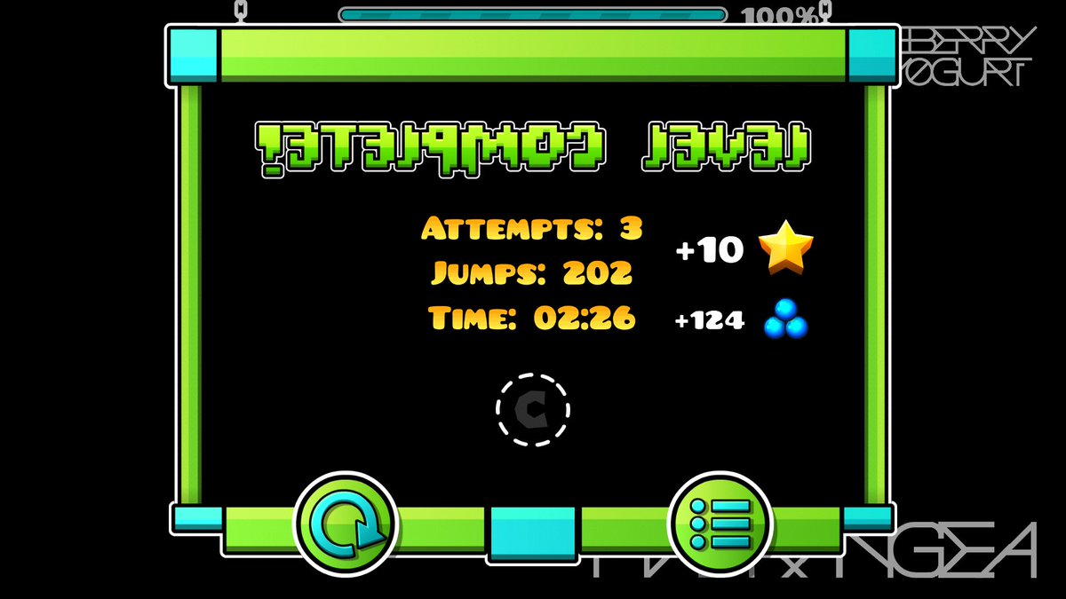 Checrypt01's tweet photo. GG!. 30th Demon = Hydrangea by B1ueberry
It was super fun to play, despite being REALLY hard!
Died at 94% twice, and then completed it 3 attempts later
Took a grand total of 930 attempts to beat. Including practice and test runs ^w^
#GeometryDash #HardDemon #Hydrangea https://t.co/UgiGW5jqPq